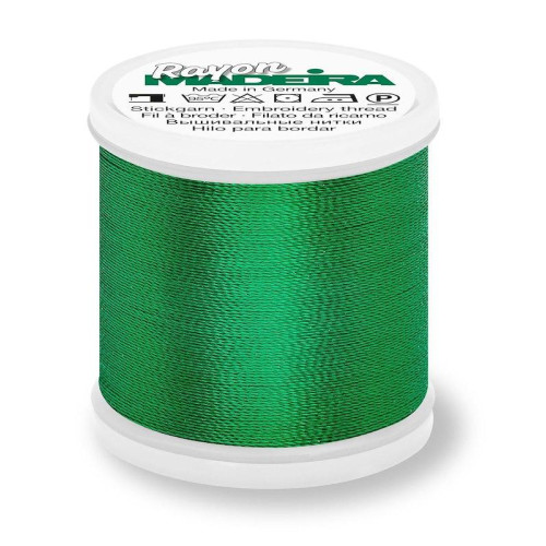 Madeira Rayon 40 machine embroidery thread 1000m spools 1250 emerald green
